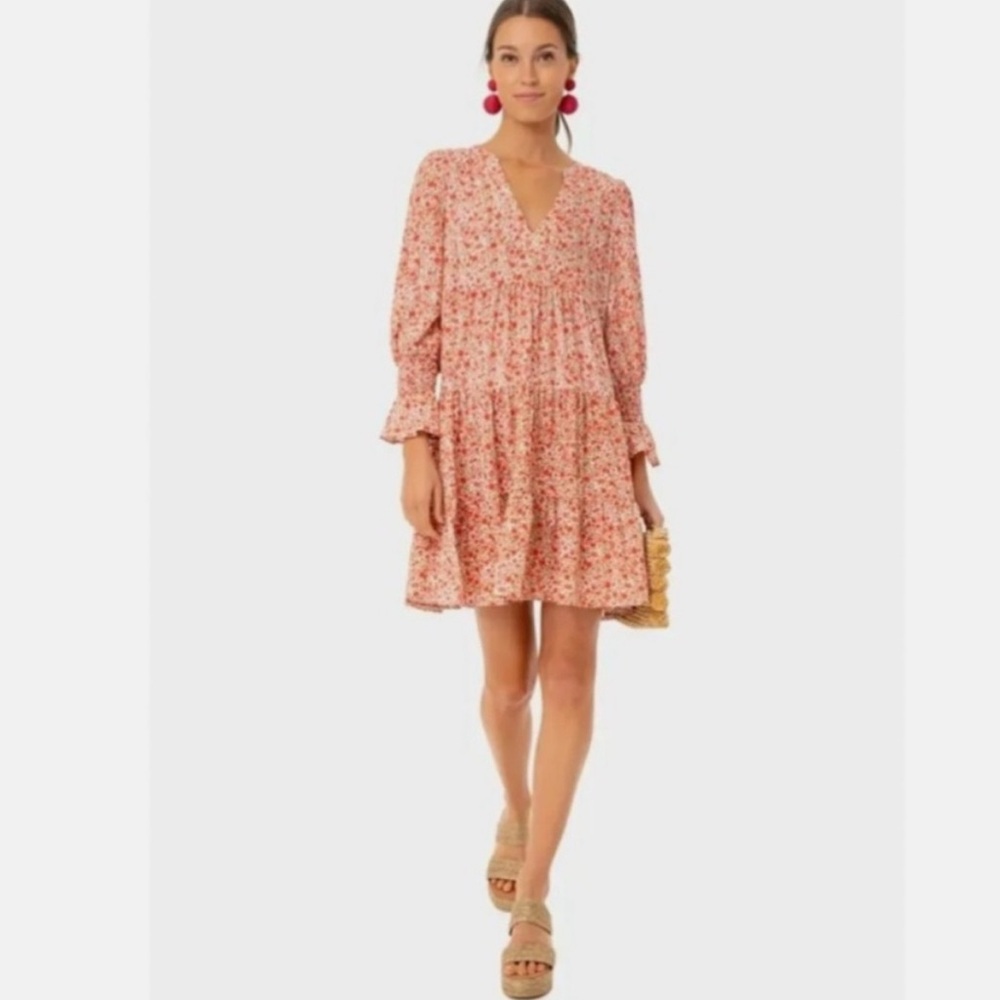 Pomander Place Floral Kenzo Savannah mini longsleeve Dress size medium women